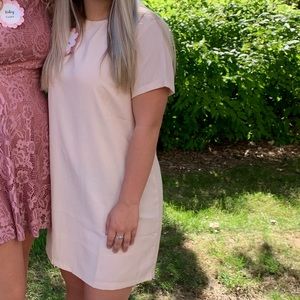 Lulus blush pink dress